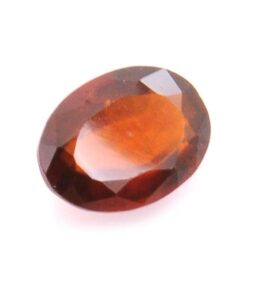 Hessonite Garnet (Gomed) Stone Oval Cut 3.46 Ratti Certified Gemstone