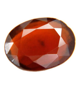 Round Natural Red Orange Hessonite Garnet (Gomed) Gemstone 3.7 Ratti