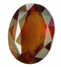 Natural Certified Hessonite Garnet Gomed Gemstone 3.02 Ratti