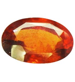 Hessonite Garnet (Gomed) Stone Natural Brown Color Oval Shape 7.3 Ratti