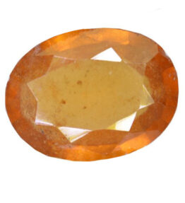 Beautiful Oval Cut Brown Color Hessonite Garnet Gomed Gemstone 4.84 Ratti