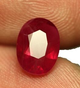 Vaibhav Gems Natural Ruby Gemstone Burma Manik Stone Original Certified 7.25 Ratti for unisex