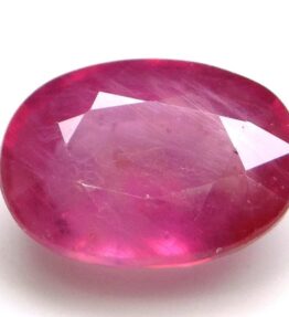 4.70 Carat 100% Natural Ultimate Aaa+++ Red Ruby (Manik) Faceted Oval Shape Gemstone