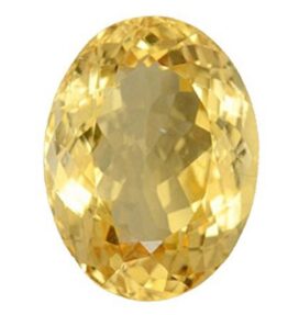 Kalyan Gems Citrine Stone Original Certified Natural Sunehla Gemstone  7.25 Ratti