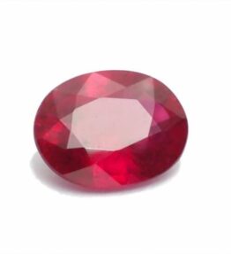 Lab Certified  100% Natural Unique Red Ruby Stone Faceted Oval Shape Loose  3.80 Ratti