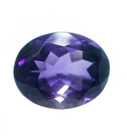 Amethyst Kathela Bright Luxurious Purple Color Natural Oval Shape Certified Amethyst Gemstone 6.85 Ratti