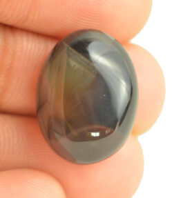 Hakik Stone Natural Shining 100% Certified Black Onyx Gemstone