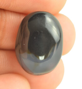 Sulemani Hakik Stone Original Certified Natural Black Onyx Gemstone 15.6 Carat