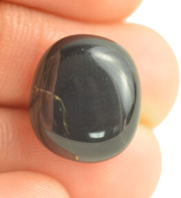 Hakik Stone Natural Shining 100% Certified Black Onyx Gemstone