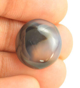 Hakik Stone Natural Shining 100% Certified Black Onyx Gemstone