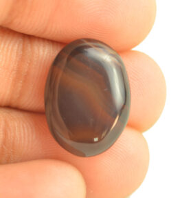 Hakik Stone Natural Shining 100% Certified Black Onyx Gemstone