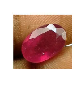 Ruby certified  Manik Very Nice Natural Looking Red Color Oval Mixed Cut Loose  Gemstone