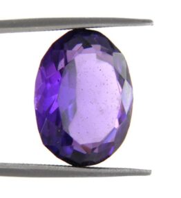 Amethyst Kathela Natural Purple Amethyst Kathela Stone Oval Cut Gemstone 8.8 Ratti