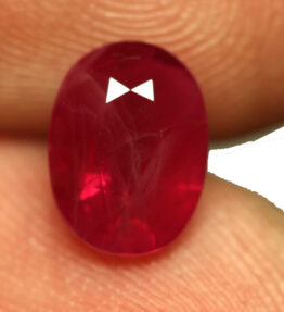 Ruby Manik Gemstone 100% Natural Unique Red Faceted Oval Shape Loose  2.70 Ratti stone buy online