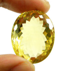 Kalyan Gems Sunela Stone Original certified Natural Citrine Gemstone 17.25 Ratti