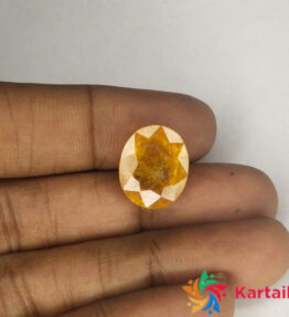 yellow sapphire pukhraj 11 Carat  Certified Natural    Loose Yellow Saaphire Pukhraj