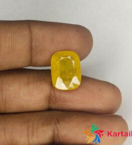 yellow sapphire gemstone  7.15 Carat  Certified Natural    Loose Yellow Saaphire Pukhraj