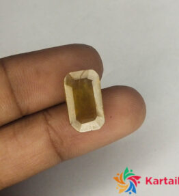 Bague Yellow Sapphire Loose Stone Certified 8.85 Carat Loose Gemstone 100% Lab Certificate Free 9.6 Ratti