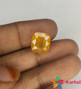 pukhraj ratna Yellow Stone 7.7 Carat   Gemstone  8.4 Ratti