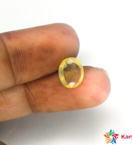 pukhraj Certified Loose Gemstone  1.65 Carat oval Shape