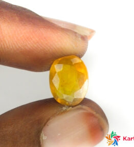 yellow sapphire Gemstone 2.75 Carat oval Shape