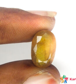 yellow sapphire Certified Loose Gemstone 7.5 Carat oval