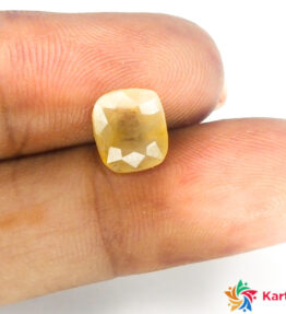 yellow sapphire stone         2.15 Carat cushion Shape