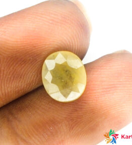 kanakapushyaragam stone  Certified Loose Gems  2.2 Carat oval Shape