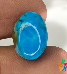 Kalyan Gems Certified Oval Cut blue Turquoise Stone buy online at wholesale prices 7.2 Carat natural turquoise stone