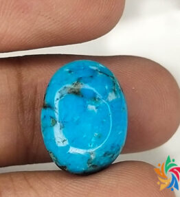 Kalyan Gems Original Raw Turquoise Oval Shape 10.2 Carat turquoise firoza