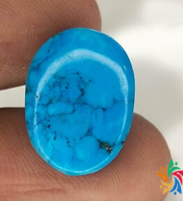 Kalyan Gems Natural Turquoise Stone original Certified firoza pathar 9.7 Carat natural feroza stone