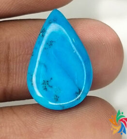 Kalyan Gems Turquoise Gem Loose  Natural Shining Oval Shape  7.7 Carat feroza stone 