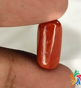 Red moonga stone natural certified 8.55 Carat by