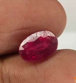 Vaibhav Gems ruby burma ruby gemstone original certified 2 Carat