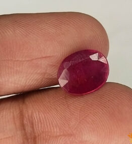 Vaibhav Gems kempu stone online 2.3 Carat