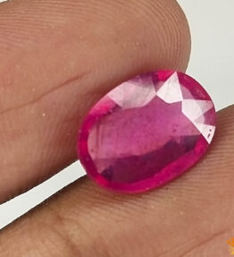 Vaibhav Gems ruby unheated untreated loose stones 3.7 Carat