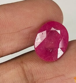 Vaibhav Gems red ruby stone 5.9 Carat