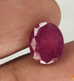 Vaibhav Gems natural ruby stone red color gemstone 4.4 Carat