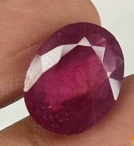 Vaibhav Gems manikyam stone kempu stone 11.1 Carat