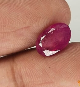 Vaibhav Gems ruby original certified 3.45 Carat