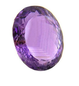 Vaibhav Gems Amethyst Stone Very Nice Oval Shape Natural Certified Purple Amethyst Gemstone 7.45 Ratti