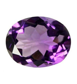 Vaibhav Gems Amethyst Stone Indian Purple Oval Amethyst Certified Gemstone 9.65 Ratti