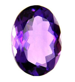 Vaibhav Gems Amethyst Stone Royal Rich Natural Purple Color Amethyst Oval Cabochon Gemstone 9 Ratti