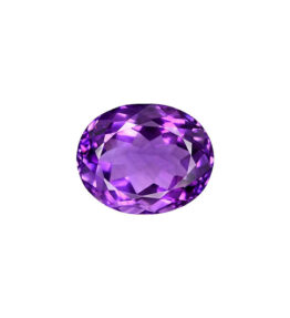 Vaibhav Gems Amethyst Stone Royal Rich Natural Purple Color Amethyst Oval Cabochon Gemstone 9.3 Ratti