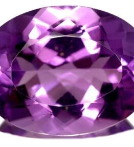 Vaibhav Gems Amethyst Stone Good Shining Oval Cut Purple Amethyst Stone Gemstone 7.7 Ratti