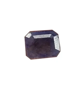 Kalyan Gems Very Rare 100% Natural blue Sapphire neelam Gemstone 3.6 Carat rectangular Shape sapphire gem