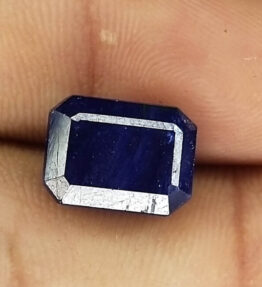 Kalyan Gems blue Sapphire neelam Gemstone Superb Quality  8.4 Carat rectangular Shape blue sapphire birthstone