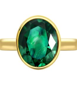 Panchadhatu Green Onyx Stone Ring for Unisex  Certified Green Hakik Ring Gemstone Adjustable