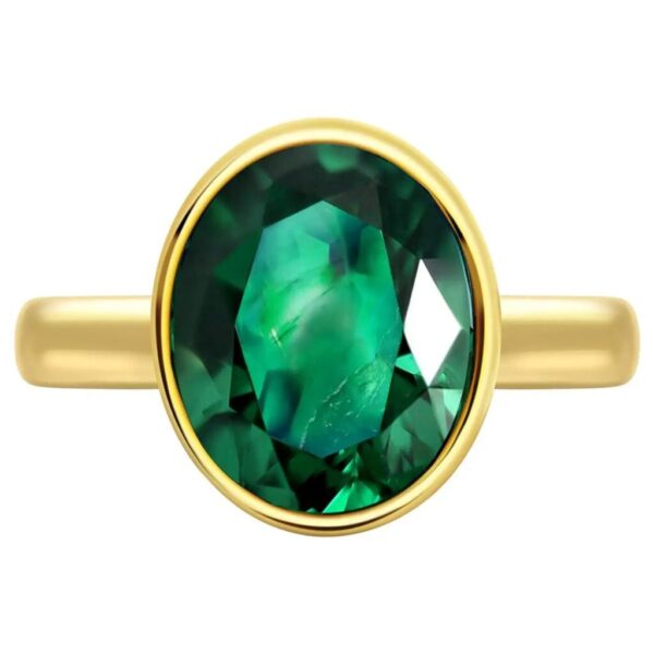 Green Hakik Gemstone ring original