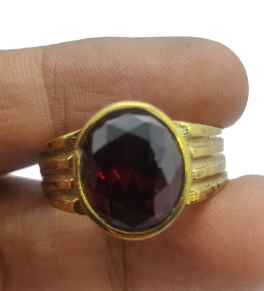 natural Hessonite Garnet Ring